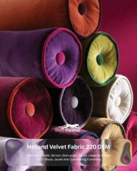 Holland Velvet Fabric 220 GSM | Knitted 58” Width, 50m Roll | Blazers, Jackets & Coats  in Surat